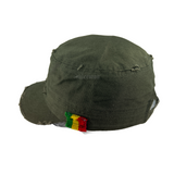 Rastacap Dubwise Army Rasta Cap Cadet Military Style Hat Army Cap Castro 1sz Fit