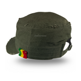 Rastacap Dubwise Army Rasta Cap Cadet Military Style Hat Army Cap Castro 1sz Fit