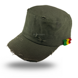 Rastacap Dubwise Army Rasta Cap Cadet Military Style Hat Army Cap Castro 1sz Fit