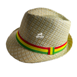 Rasta Striped Fedora Trilby Boho Reggae Music Festival Hat Dancehall Roots Wear