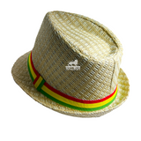 Rasta Striped Fedora Trilby Boho Reggae Music Festival Hat Dancehall Roots Wear
