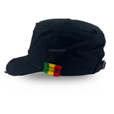 Rastacap Dubwise Army Rasta Cap Cadet Military Style Hat Army Cap Castro 1sz Fit