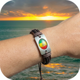 Rasta Peace Sign Boho Bohemian Tribal Ethnic Retro Vintage Surfer Bob Festival