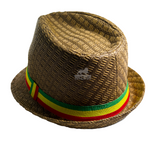 Rasta Striped Fedora Trilby Boho Reggae Music Festival Hat Dancehall Roots Wear