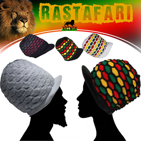 Rasta Natty Dread Rastafari Peak Crown Reggae Cool Runnings Jamaica Marley M/L