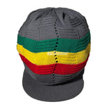 Rasta Roots Natty Dread Cap Hat Selassie Africa Reggae Jamaica Marley [XL] 10"