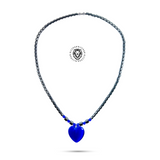 Hematite Choker Necklace Pendant Peace Hematite Fashion Necklace Unisex 18" (Copy)