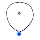 Hematite Choker Necklace Pendant Peace Hematite Fashion Necklace Unisex 18" (Copy)