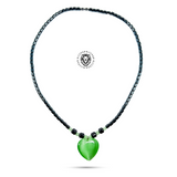 Hematite Choker Necklace Pendant Peace Hematite Fashion Necklace Unisex 18" (Copy)