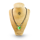 Hematite Choker Necklace Pendant Peace Hematite Fashion Necklace Unisex 18" (Copy)