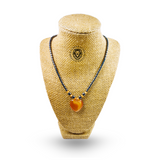 Hematite Choker Necklace Pendant Peace Hematite Fashion Necklace Unisex 18" (Copy)