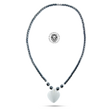 Hematite Choker Necklace Pendant Peace Hematite Fashion Necklace Unisex 18" (Copy)