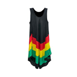 Sleeveless Women's Sundress Jamaica Beach Rasta Reggae Hawaii Ladies Dress