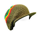 Natty Dreadlocks Rasta Hat Cap Peak Jamaica Caps Selassie Africa Marley [ XL ]