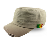 Rastacap Dubwise Army Rasta Cap Cadet Military Style Hat Army Cap Castro 1sz Fit