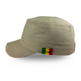 Rastacap Dubwise Army Rasta Cap Cadet Military Style Hat Army Cap Castro 1sz Fit