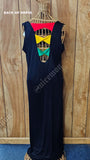 Reggae Rasta Colors Ladies Ethnic Africa Caribbean Jamaica Beach Maxi Long Dress