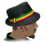 Rasta Striped Fedora Trilby Boho Reggae Music Festival Hat Dancehall Roots Wear