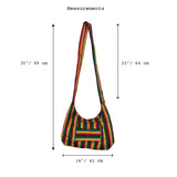 Rasta Colors Shoulder Messenger Large Bag Crossbody Bags Purse Handbag Unisex