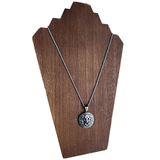 Lion Pendant Stainless Steel Lion Chain Rastafari Jewelry Lion of Zion Necklace 21"