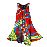 Sleeveless Women's Sundress Jamaica Beach Rasta Reggae Hawaii Ladies Dress