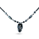 Hematite Necklace Lion Pendant Jah Love Rasta Africa Reggae Rasta 26"