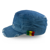 Rastacap Dubwise Army Rasta Cap Cadet Military Style Hat Army Cap Castro 1sz Fit