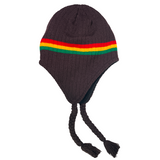 Rasta Chullo Hat Beanie Earflaps Jamaica Reggae Dreadlock Ski Cap Artisan Style