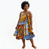 Sleeveless Rasta Sundress - One Size Fits Most Cover-Up & Reggae Festival Dress