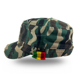 Rastacap Dubwise Army Rasta Cap Cadet Military Style Hat Army Cap Castro 1sz Fit