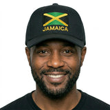 Roots Jamaica Flag Ball Cap – Unisex Rasta Reggae Concert Adjustable Baseball Hat