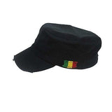 Rastacap Dubwise Army Rasta Cap Cadet Military Style Hat Army Cap Castro 1sz Fit