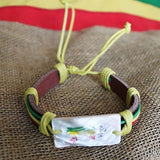 Astrological Zodiac Sign Rasta Fashion Bracelet Leather Cuff Hippie IRIE 1sz fit