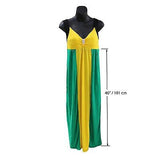 Rasta Jamaica Dress Roots Ladies Empress Long Dress Reggae Cool Runnings  L/XL