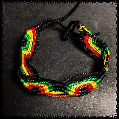 Rasta Freindship Wrist Bracelet Surfer Hawaii Negril Reggae Marley Jamaica 9"