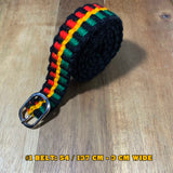 Handmade Reggae Rastafari Rasta Jamaica Belt Belts Selassie Marley Irie ROOTS