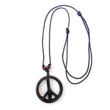 Peace String Necklace Pendant Unity Peace Adjustable Necklace Irie 1 SIZE FIT