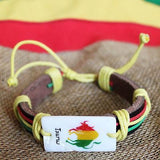 Astrological Zodiac Sign Rasta Fashion Bracelet Leather Cuff Hippie IRIE 1sz fit