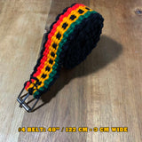 Handmade Reggae Rastafari Rasta Jamaica Belt Belts Selassie Marley Irie ROOTS