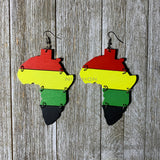 Africa Empress Royalty Jamaica Rasta Earrings Marley Reggae One Love Jamaica XL