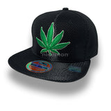 Weed Leaf Snapback Cap Hat Flat Visor Snap Back Hip Hop Hiphop Cannabis LEAF