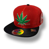 Weed Leaf Snapback Cap Hat Flat Visor Snap Back Hip Hop Hiphop Cannabis LEAF