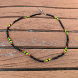 Rasta Roots Irie Coco Beads One Love Jamaica Reggae Africa Roots Necklace 18-20"