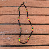 Rasta Roots Irie Coco Beads One Love Jamaica Reggae Africa Roots Necklace 18-20"