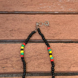 Rasta Roots Irie Coco Beads One Love Jamaica Reggae Africa Roots Necklace 18-20"