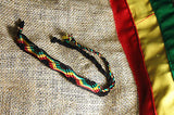 Rasta Friendship Rope Wrist Bracelet 100% Cotton Reggae Marley Irie Jamaica 11"