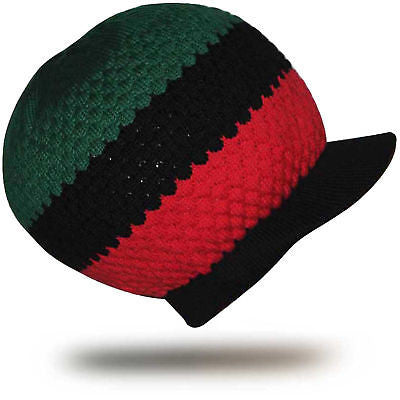 Africa Afro Marcus Rasta Rastafari Hat Cap Dreadlocks Reggae Roots Jamaica XL