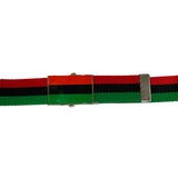 Jamaica Lion Of Judah Africa Afro Ethopia Selassie Canvas Belt 1 SZ Adjustable