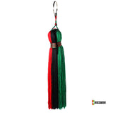 Reggae Handmade Tassel Rasta Africa Afro Jamaica Colors Treaded Large 8"