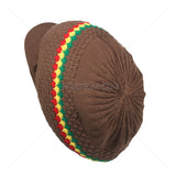 Natty Dreadlocks Rasta Hat Cap Peak Jamaica Caps Selassie Africa Marley [ XL ]